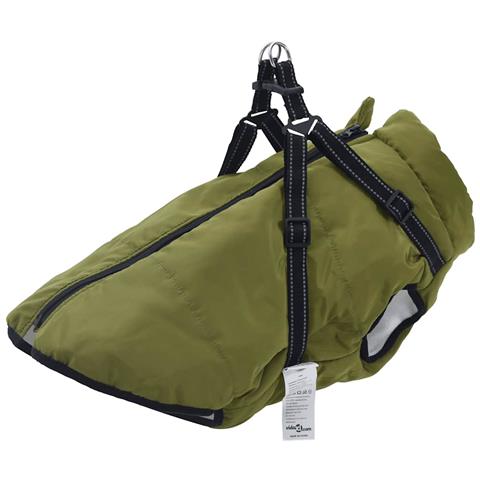 Cappotto Cani Imbracatura Impermeabile Riflettente Verde L52 - Foto 1