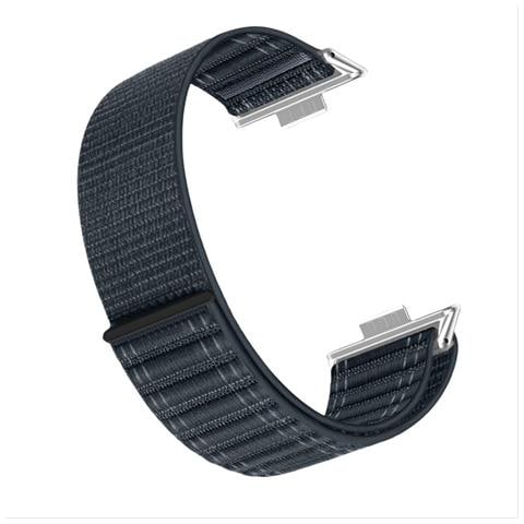 Cinturino In Nylon Con Motivo A Onde Per Huawei Watch Fit 4 Pro Blue - Foto 2
