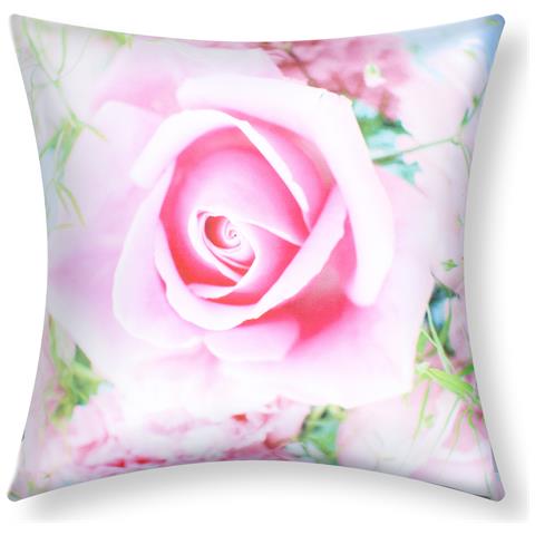 Set Di 2 Copricuscini 40x40 Cm Con Disegno Di Roseto - Foto 1