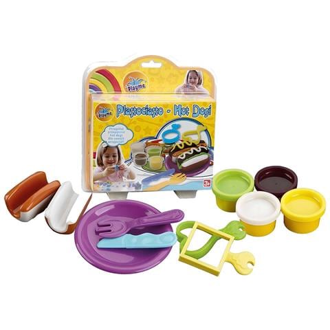 Giocattolo Pasta Modellabile Cucina Hot Dog Plastocake Non Tossico Senza Pericolo, Multicolore - Foto 1