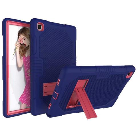 Custodia Per Samsung Galaxy Tab A7 10.4"" Armored Con Supporto Blu Navy - Foto 2