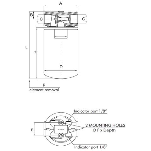 Filtro Oleodinamico Spin-on In Aspirazione Da 3/4"" 25µ - Foto 2