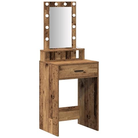 Toletta  con luci LED Legno Vecchio 50x41x140 cm - Foto 1