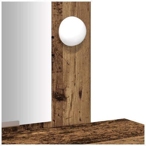 Toletta  con luci LED Legno Vecchio 50x41x140 cm - Foto 9