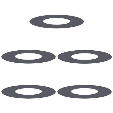 Anelli di Albero Piatto 5 pcs Antracite Ø30 / 60 cm Acciaio - Foto 1