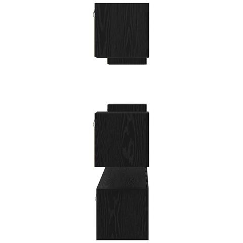 Set mobile TV 7 pcs Rovere nero Media 180 x 30 x 30 cm - Foto 9