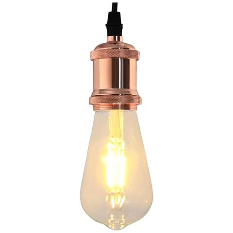 Portalampada 2 pz Oro Rosa E27 - Foto 2