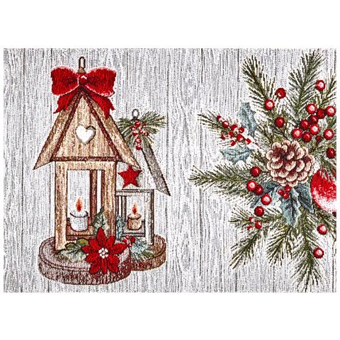 Tovaglia Centrino Runner Tavolo Fantasie Natalizie Centrotavola Cinigliato Made Italy 40x130 Magic Noel - Foto 2