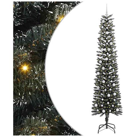 Albero di Natale artificiale con 300 LED Verde 240 cm - Foto 1