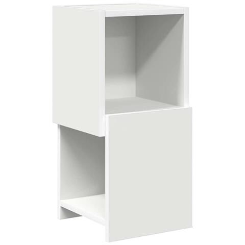 Mobile angolare Bianco 25,5x25x55cm Legno multistrato - Foto 1