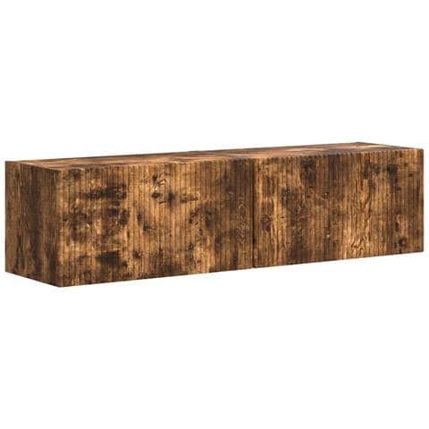 Mobile TV da parete 2 pcs Rovere fumé 60 x 31 x 29.5 cm - Foto 1