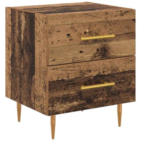 Armadio da Notte con cassetto Legno vecchio 40 x 35 x 47,5 cm - Foto 1