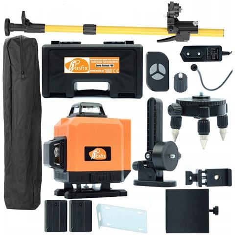 Livella Laser Orange Tiger Rot12l - 12 Linee, Autolivellante, Ip54 | Set Con Asta /supporto 350cm | Precisione E Versatilità - Foto 1