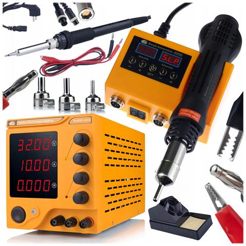Zasilatore Da Laboratorio Amprush Rares-3210 32v 10a E Stazione Saldante 2in1 Oh660 - Precisione E Versatilità | Display Lcd, Protezione - Foto 1