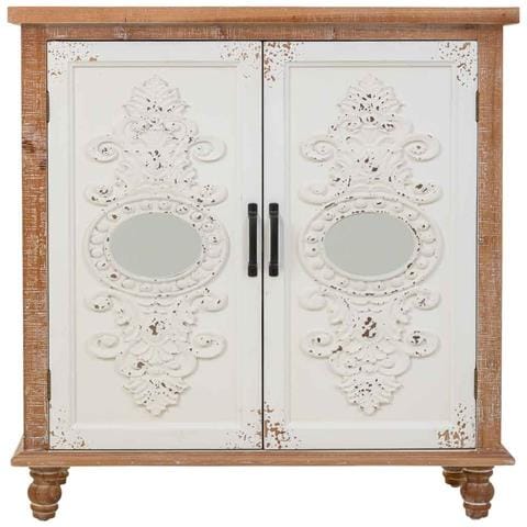 Tavolino Da Ingresso In Legno Multicolore Con 2 Ante 80x35x80h Cm - Foto 2