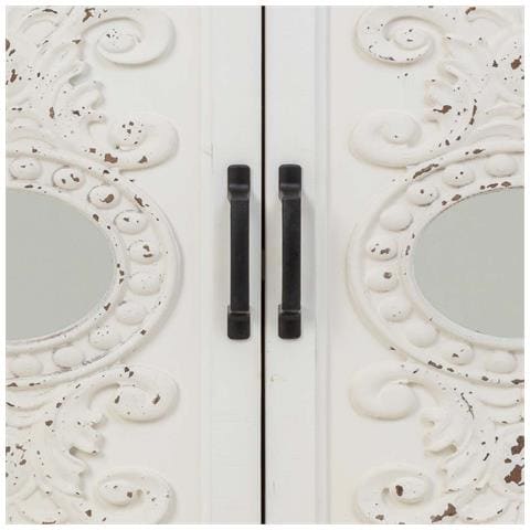 Tavolino Da Ingresso In Legno Multicolore Con 2 Ante 80x35x80h Cm - Foto 8