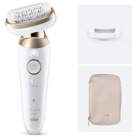 Braun Silk-épil 9 Silk·épil 9 Flex, Oro, Bianco, 40 pinzette, MicroGrip, Ascella, Bikini, Piedi, Mani, 0,5 mm, CA/Batteria - Foto 2