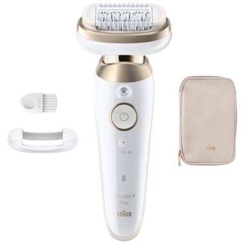 Braun Silk-épil 9 Silk·épil 9 Flex, Oro, Bianco, 40 pinzette, MicroGrip, Ascella, Bikini, Piedi, Mani, 0,5 mm, CA/Batteria - Foto 4