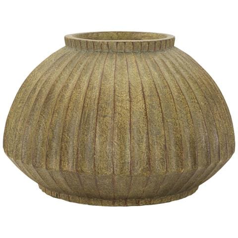 Vaso Breeze Largo In Magnesio Verde Anticato - Foto 1