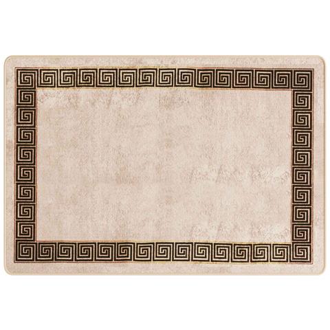 Runner Tappeto MARSA Nero 100 x 150 cm Poliestere e PVC - Foto 1
