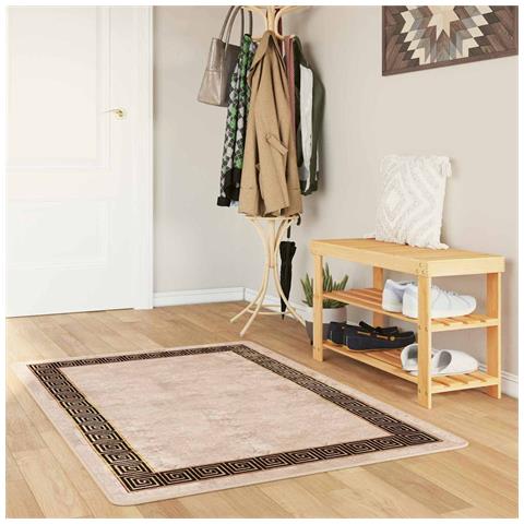 Runner Tappeto MARSA Nero 100 x 150 cm Poliestere e PVC - Foto 2