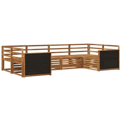 Set di divani da esterno 6 pcs Naturale - Foto 1