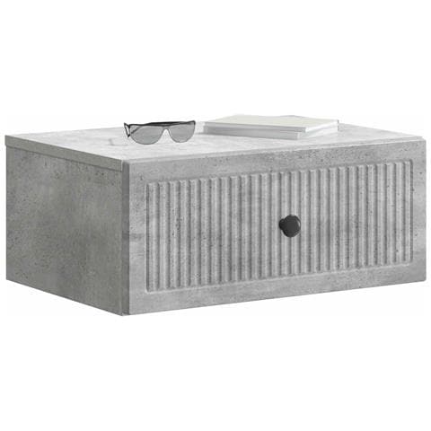 Armadio da Notte 2 pcs Grigio Cemento 49 x 34,5 x 20 cm - Foto 2