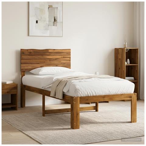 Letto Singolo con Testiera ROSTOCK Naturale 80 x 200 cm - Foto 2