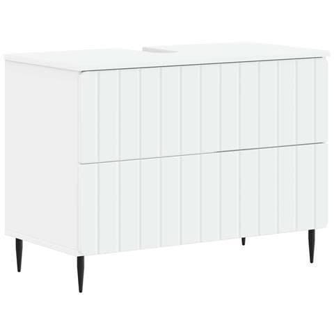 Armadio per Lavabo da Bagno ZWOLLE Bianco 82 x 41 x 58,5 cm - Foto 1