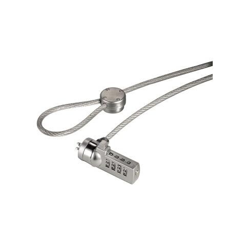 Cavo di sicurezza per notebook con combinazione a 4 digit, 1,8m - Foto 1