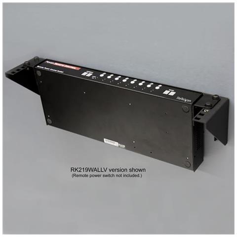 Staffa rack in acciaio 19'' 2U per montaggio attrezzature su parete verticale - Foto 2