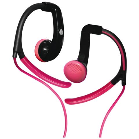 Auricolare Sport con Archetto Ergonomico + Microfono - Rosa - Foto 3