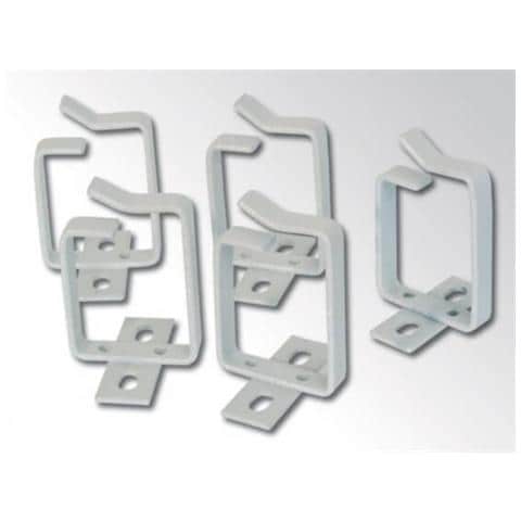 PASSACAVI PER ARMADI RACK 100x45 mm. CONFEZIONE 10 PEZZI - COLORE GRIGIO RAL 7035 - Foto 1