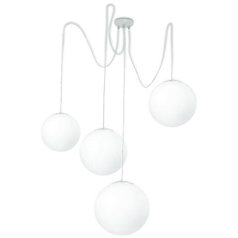 I-LAMPD / S4 BCO - Lampadario con quattro decori sferici 60 watt E27 - Foto 2