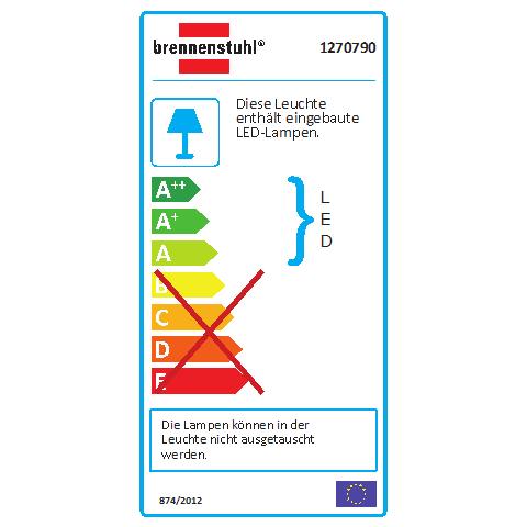 1270790 Lapada Ovale LED Interno Adatto per Uso Esterno 10W Bianco Illuminazione da Parete - Foto 3