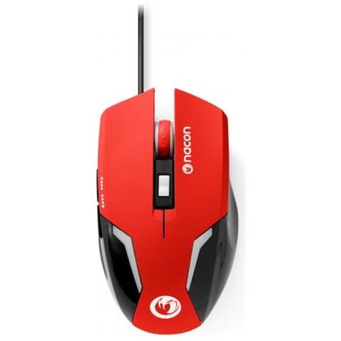 Mouse Gaming Ottico 800-2400 Dpi 6 Pulsanti Led Superficie Morbida Red - Foto 2