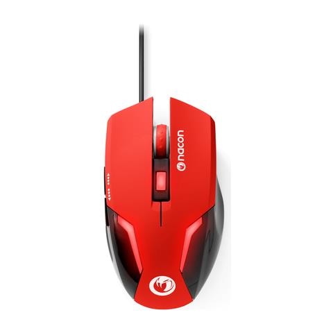 Mouse Gaming Ottico 800-2400 Dpi 6 Pulsanti Led Superficie Morbida Red - Foto 1
