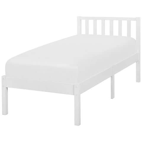 Letto A Doghe In Legno Colore Bianco 90 X 200 Cm Florac - Foto 17