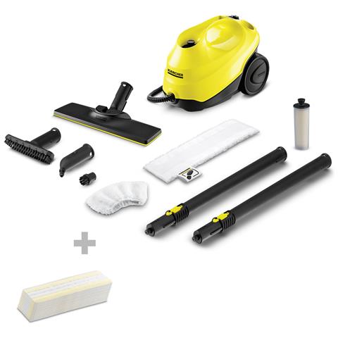KARCHER Pulitore a Vapore SC 3 EasyFix + 15 Panni Extra in Dotazione KARCHER Pulitore a Vapore SC 3 EasyFix + 15 Panni Extra in Dotazione