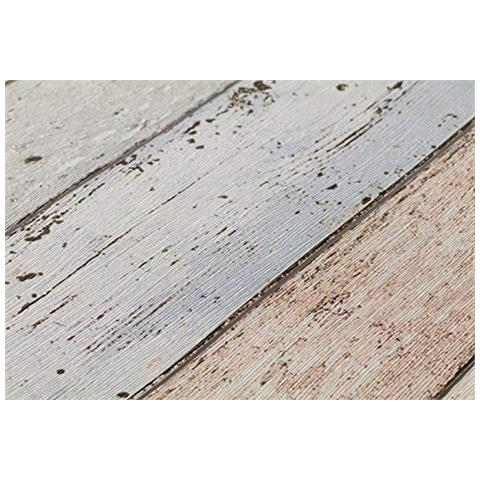 855039 - Carta Da Parati New England In Simil Legno, Colore: Blu / marrone / crema - Foto 3