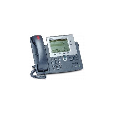 Telefono IP Cisco 7940G - Grigio scuro - 2 x Linea totale - VoIP - 2 x Rete (RJ-45) - Adattatore CA - Foto 3