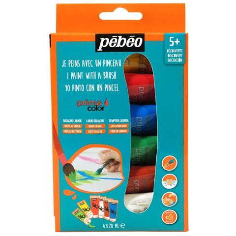 Kit Di Scoperta Della Pittura A Guazzo - 6 Colori - 6 X 20 Ml - Foto 1