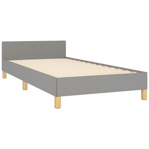 Giroletto senza Materasso Grigio Chiaro 100x200 cm Tessuto - Foto 2