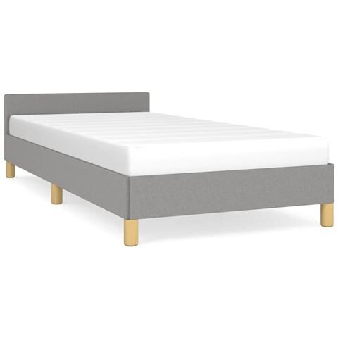 Giroletto senza Materasso Grigio Chiaro 100x200 cm Tessuto - Foto 1