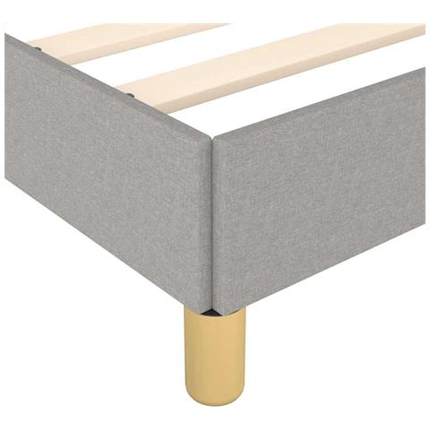 Giroletto senza Materasso Grigio Chiaro 100x200 cm Tessuto - Foto 9