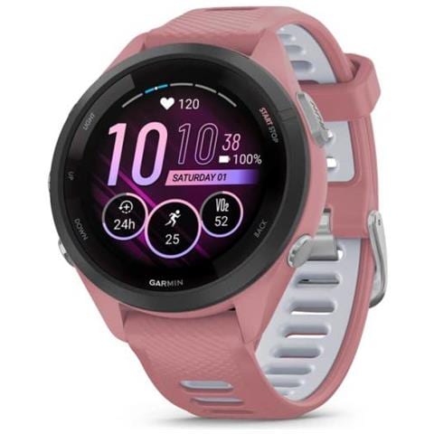 Forerunner 265s 2,79 Cm (1.1"") Amoled 42 Mm Digitale 360 X 360 Pixel Touch Screen Nero, Rosa Wi-fi Gps (satellitare) - Foto 1