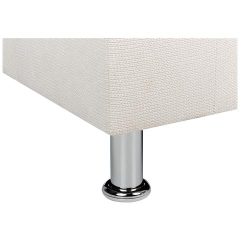 Divano 3 Posti Floro Ciniglia Bianco Sporco - Foto 2