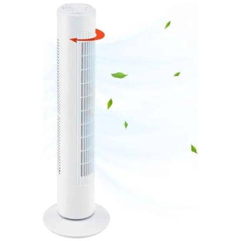 Ventilatore A Torre Silenzioso 74 Cm Oscillante Con 3 Velocità E Timer 50w Niklas Skyscarper - Foto 4