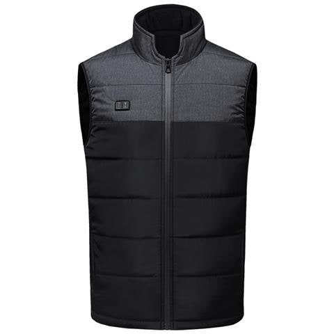 Gilet Riscaldato Con Doppi Comandi, Temperatura Costante E Calore Black+grey Xl - Foto 1