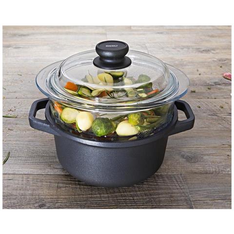 Vaporiera Explora - Nero - Alluminio Pressofuso - 20x20x11 Cm - Foto 2